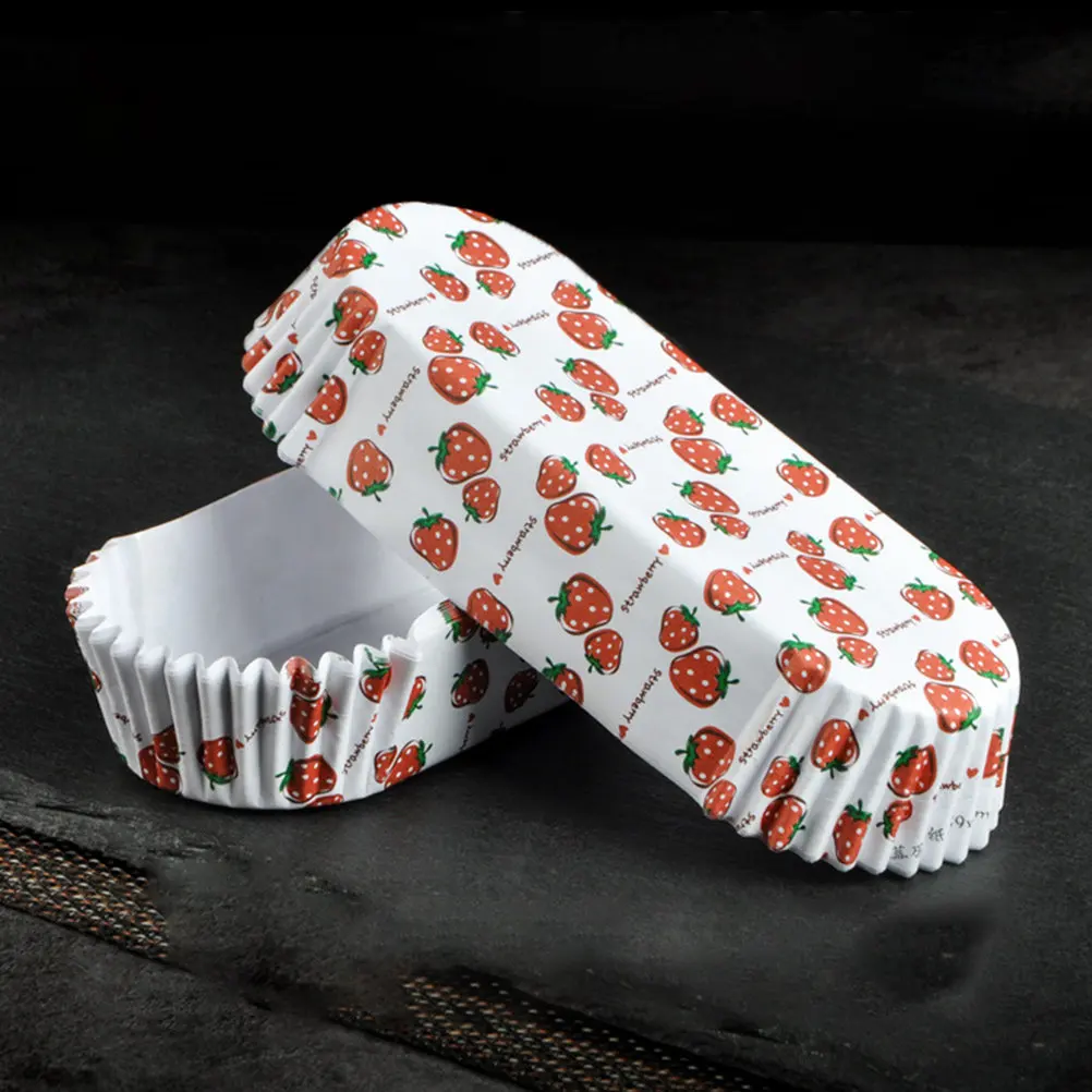 100Pcs Strawberry Pattern Hot Dog Trays Disposable Baking Cups Paper Food Trays for Pineapple Bread Dessert Cups Party Wedding
100Pcs Strawberry Pattern Hot Dog Trays Disposable Baking Cups Paper Food Trays for Pineapple Bread Dessert Cups Party Wedding