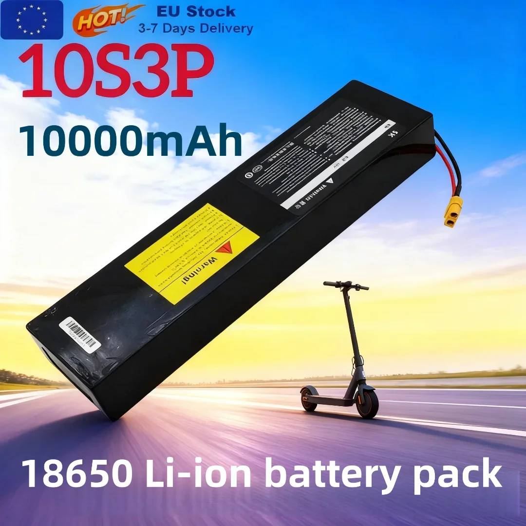 36V 100Ah Rechargeable Lithium Battery Pack 18650 10S3P 1000W Power Modified 36V Electric Scooter Battery with BMS, XT60 JST
36V 100Ah Rechargeable Lithium Battery Pack 18650 10S3P 1000W Power Modified 36V Electric Scooter Battery with BMS, XT60 JST