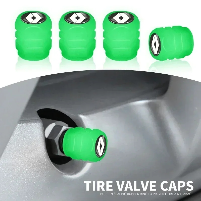 4PCS Luminous Car Tire Valve Cap Fluorescent Night Glowing Decor For Renault DACIA Logan Scenic Loguna Kadjar Twingo Accessories
4PCS Luminous Car Tire Valve Cap Fluorescent Night Glowing Decor For Renault DACIA Logan Scenic Loguna Kadjar Twingo Accessories