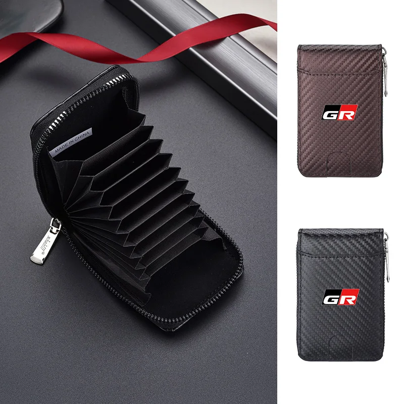 RFID Blocking Card Holder Wallet Money Bag For Toyota GR Prius Yaris Corolla Auris CHR Land Cruiser RAV4 Camry Avalon Avensis
RFID Blocking Card Holder Wallet Money Bag For Toyota GR Prius Yaris Corolla Auris CHR Land Cruiser RAV4 Camry Avalon Avensis