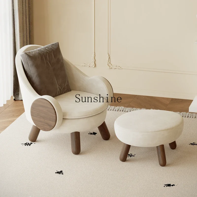 French and American minimalist living room fabric sofa lazy light luxury bedroom leisure chair
French and American minimalist living room fabric sofa lazy light luxury bedroom leisure chair