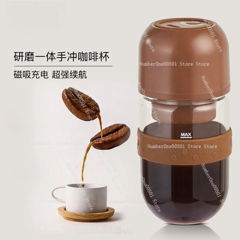 Automatic Coffee Maker Grind Portable Mini Coffee Machine for Home Office Travel Use
Automatic Coffee Maker Grind Portable Mini Coffee Machine for Home Office Travel Use