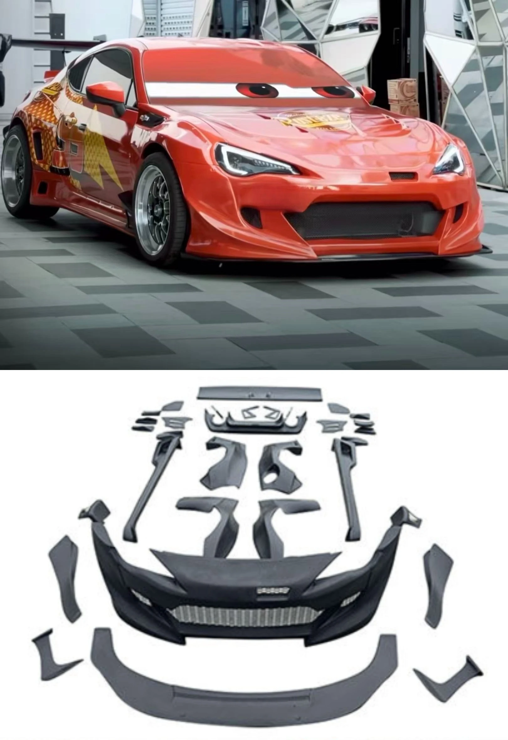 Suitable for Toyota GT86 Rocket Rabbit/Robot Style, Wide Body Kit, Front and Front Bumpers, Wide Body Brow Side Skirt Tail
Suitable for Toyota GT86 Rocket Rabbit/Robot Style, Wide Body Kit, Front and Front Bumpers, Wide Body Brow Side Skirt Tail