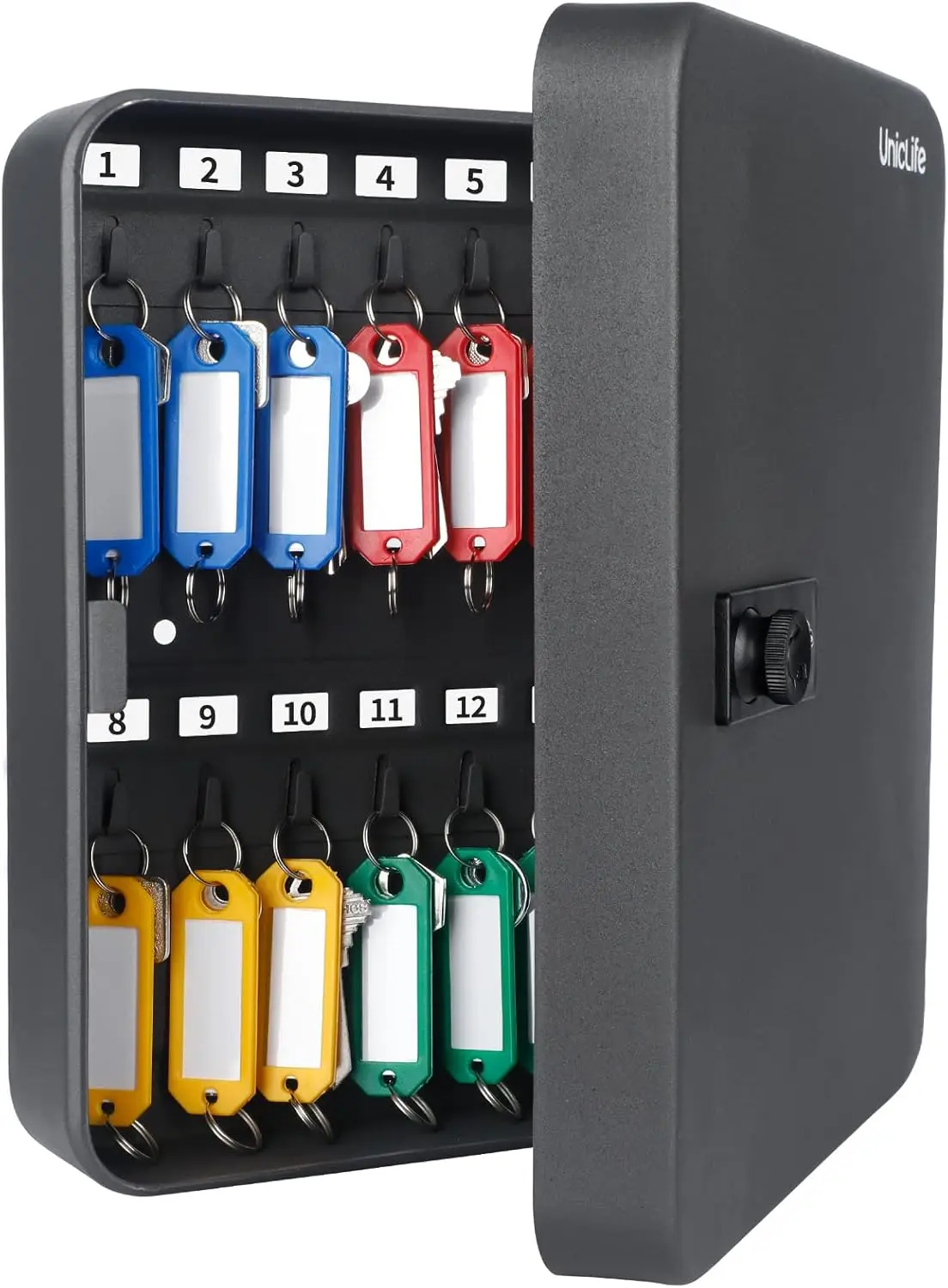 28 Key Cabinet with Combination Lock Resettable Black Digital Security Storage Box Steel Key Organizer with Tags Stickers and
28 Key Cabinet with Combination Lock Resettable Black Digital Security Storage Box Steel Key Organizer with Tags Stickers and