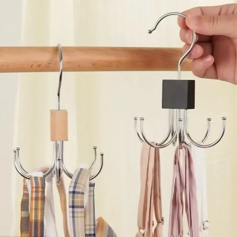 360 ° Вращающаяся вешалка для хранения, крючок с шестью когтями, металлическая стойка для ремней, деревянный органайзер для бюстгальтеров, галстуков, шарфов, бытовой шкаф
360 ° Вращающаяся вешалка для хранения, крючок с шестью когтями, металлическая стойка для ремней, деревянный органайзер для бюстгальтеров, галстуков, шарфов, бытовой шкаф