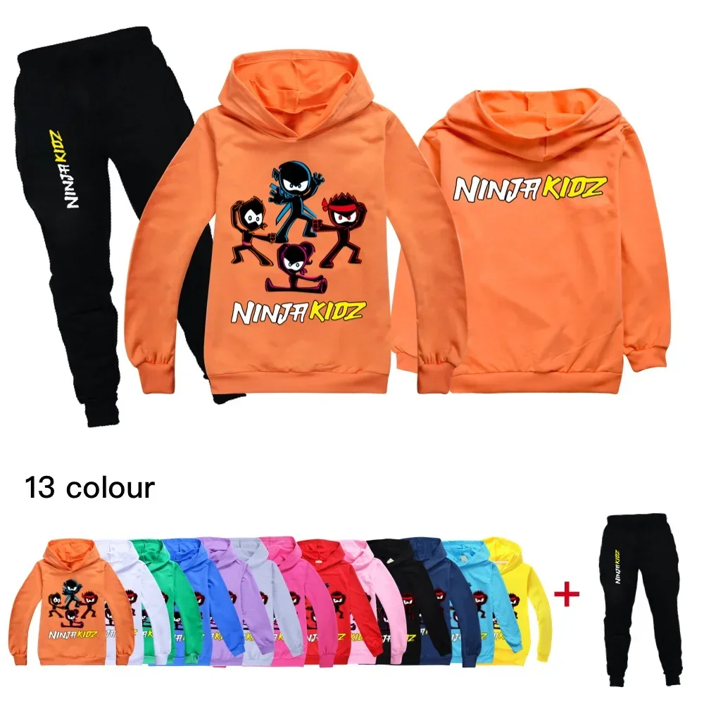 Cartoon Ninja Boys Clothing Sets Spring Autumn Hoodies Kids Tracksuit NINJA KIDZ Hooded T-Shirt Suit Children Girls Sweatshirts
Cartoon Ninja Boys Clothing Sets Spring Autumn Hoodies Kids Tracksuit NINJA KIDZ Hooded T-Shirt Suit Children Girls Sweatshirts