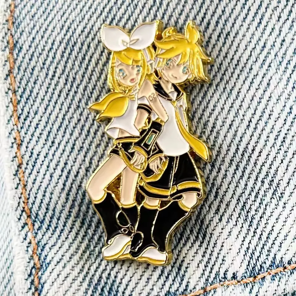 Rin & Len Enamel Pin Virtual Singer Lapel Pin Kawaii Anime Character Jewelry Novelty Cosplay Accessories
Rin & Len Enamel Pin Virtual Singer Lapel Pin Kawaii Anime Character Jewelry Novelty Cosplay Accessories