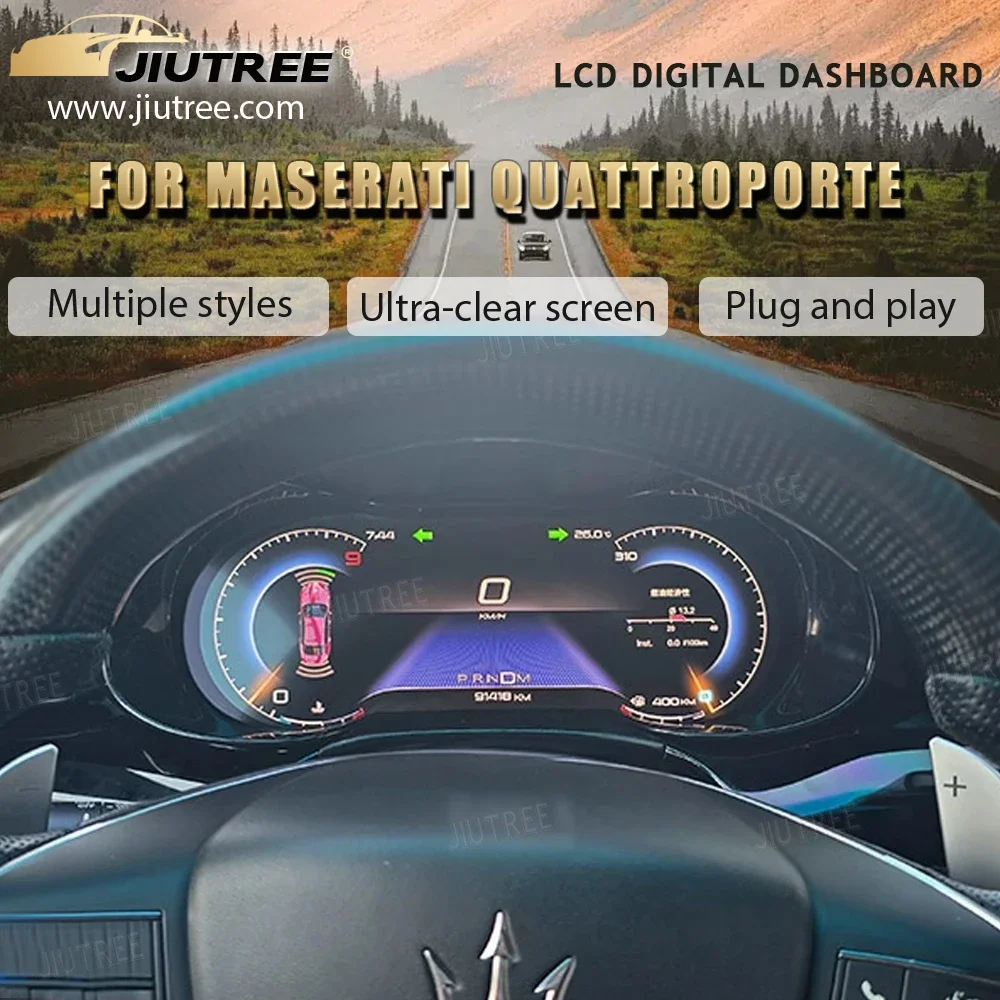 12,3-дюймовый автомобильный спидометр, цифровой кластер для Maserati Quattroporte 2013 ~ 2023, ЖК-дисплей приборной панели, сенсорный экран, дисплей приборной панели
12,3-дюймовый автомобильный спидометр, цифровой кластер для Maserati Quattroporte 2013 ~ 2023, ЖК-дисплей приборной панели, сенсорный экран, дисплей приборной панели