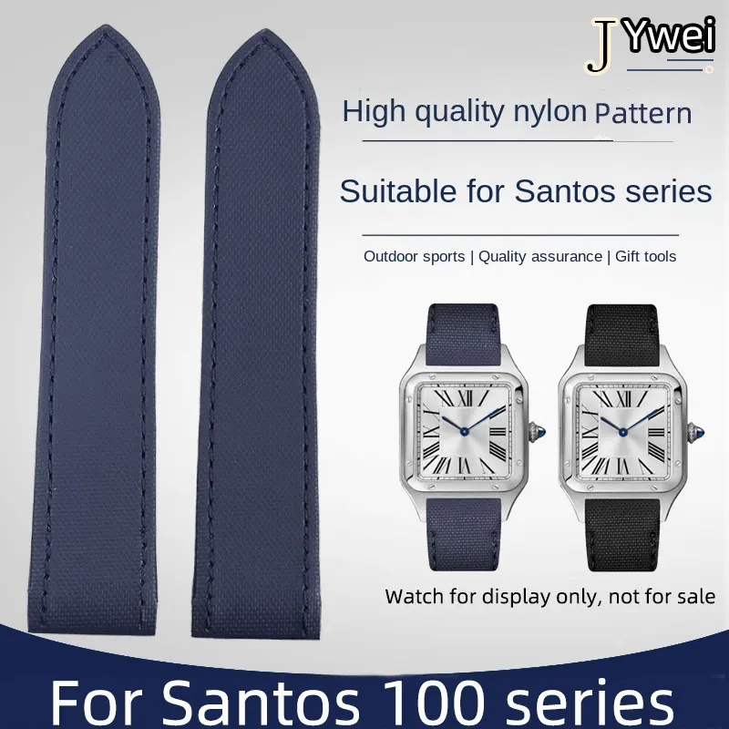 For Cartier Santos Strap Men Santos 100 Nylon Pattern Watch Band 20mm 23mm PU watch Strap Leather Strap with 18/21mm Fold Buckle
For Cartier Santos Strap Men Santos 100 Nylon Pattern Watch Band 20mm 23mm PU watch Strap Leather Strap with 18/21mm Fold Buckle