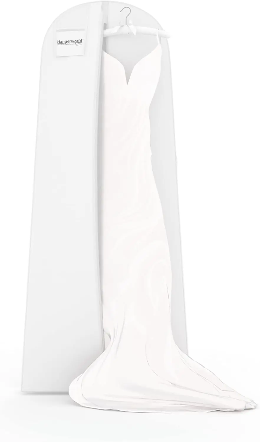 72-Inch Breathable Wedding Gown Garment Bag for Closet Storage, White
72-Inch Breathable Wedding Gown Garment Bag for Closet Storage, White