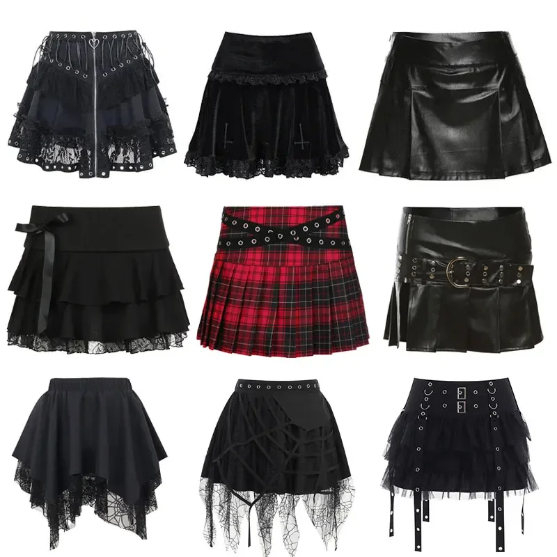 Gothic Mini Skirts Black High Waist Women Skirt 2024 New Y2k Style Harajuku Punk Goth Dark Grunge Streetwear Female Clothes
Gothic Mini Skirts Black High Waist Women Skirt 2024 New Y2k Style Harajuku Punk Goth Dark Grunge Streetwear Female Clothes