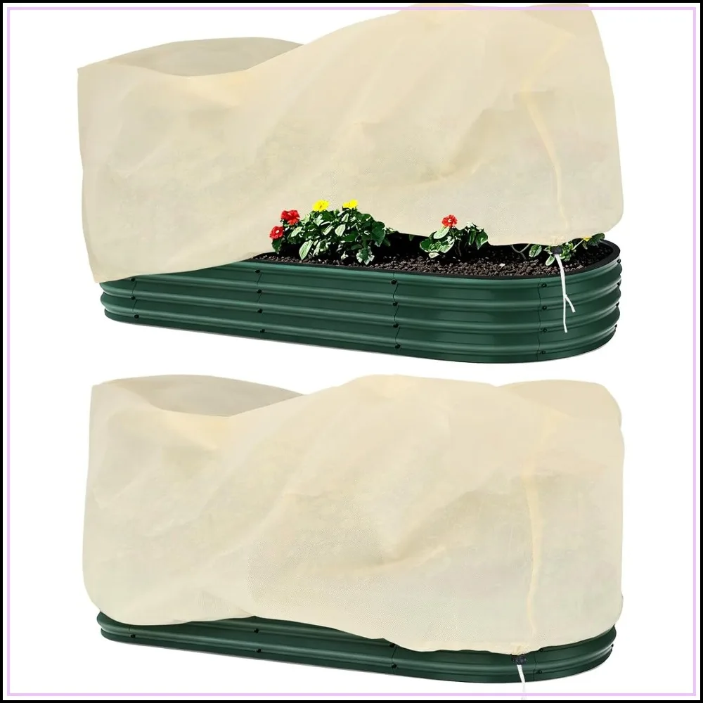 2 Pack Plant Covers for Raised Beds, Frost Protection for Vegetables & Flowers (55"x28"x18", Fits 2'x4' Bed)
2 Pack Plant Covers for Raised Beds, Frost Protection for Vegetables & Flowers (55"x28"x18", Fits 2'x4' Bed)