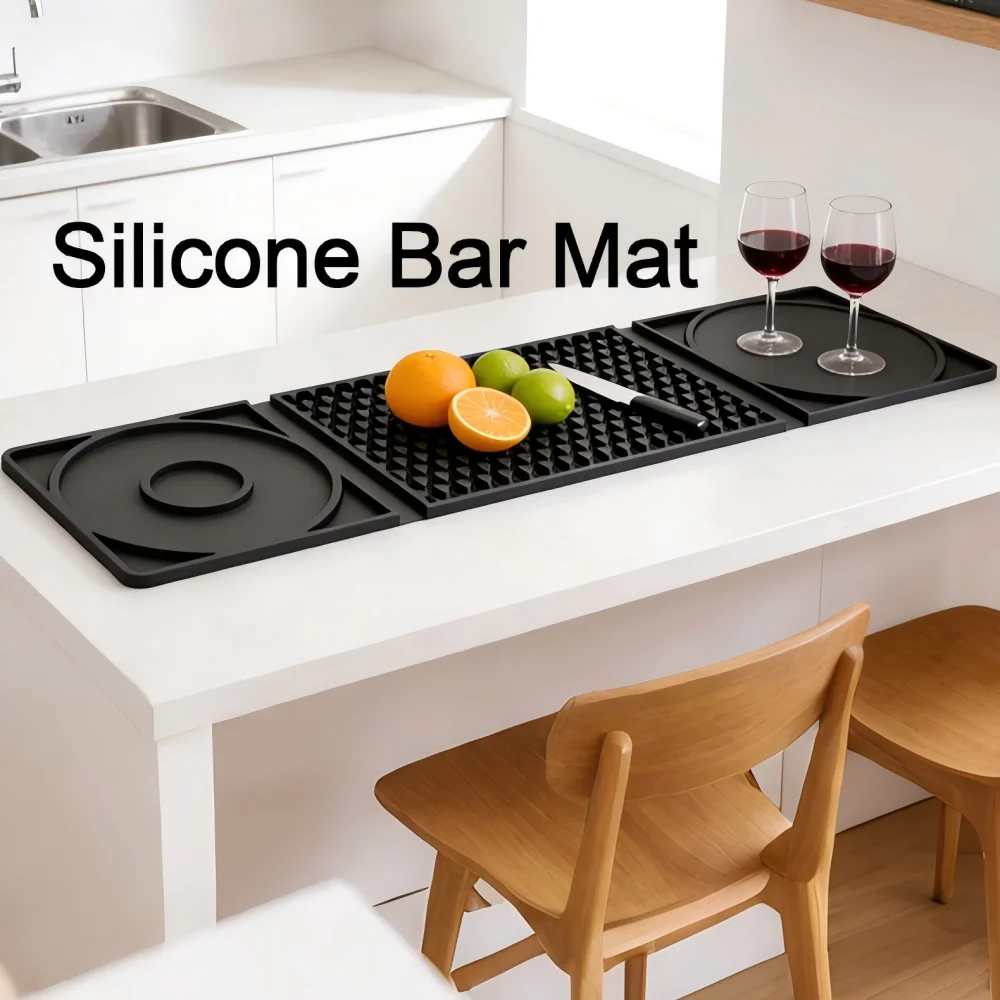 Large Silicone Drying Mat, Non-Slip Heat Resistant Counter Protector Pad, Water Draining Bar Mat for Kitchen Dishes Glasses Cock
Large Silicone Drying Mat, Non-Slip Heat Resistant Counter Protector Pad, Water Draining Bar Mat for Kitchen Dishes Glasses Cock
