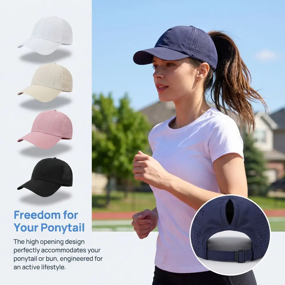Fashion Quick-Drying Women‘s Baseball Caps Breathable Mesh Lightweight Running Cap Solid Color Half-Hollow Sport Cap Golf Wear
Fashion Quick-Drying Women‘s Baseball Caps Breathable Mesh Lightweight Running Cap Solid Color Half-Hollow Sport Cap Golf Wear