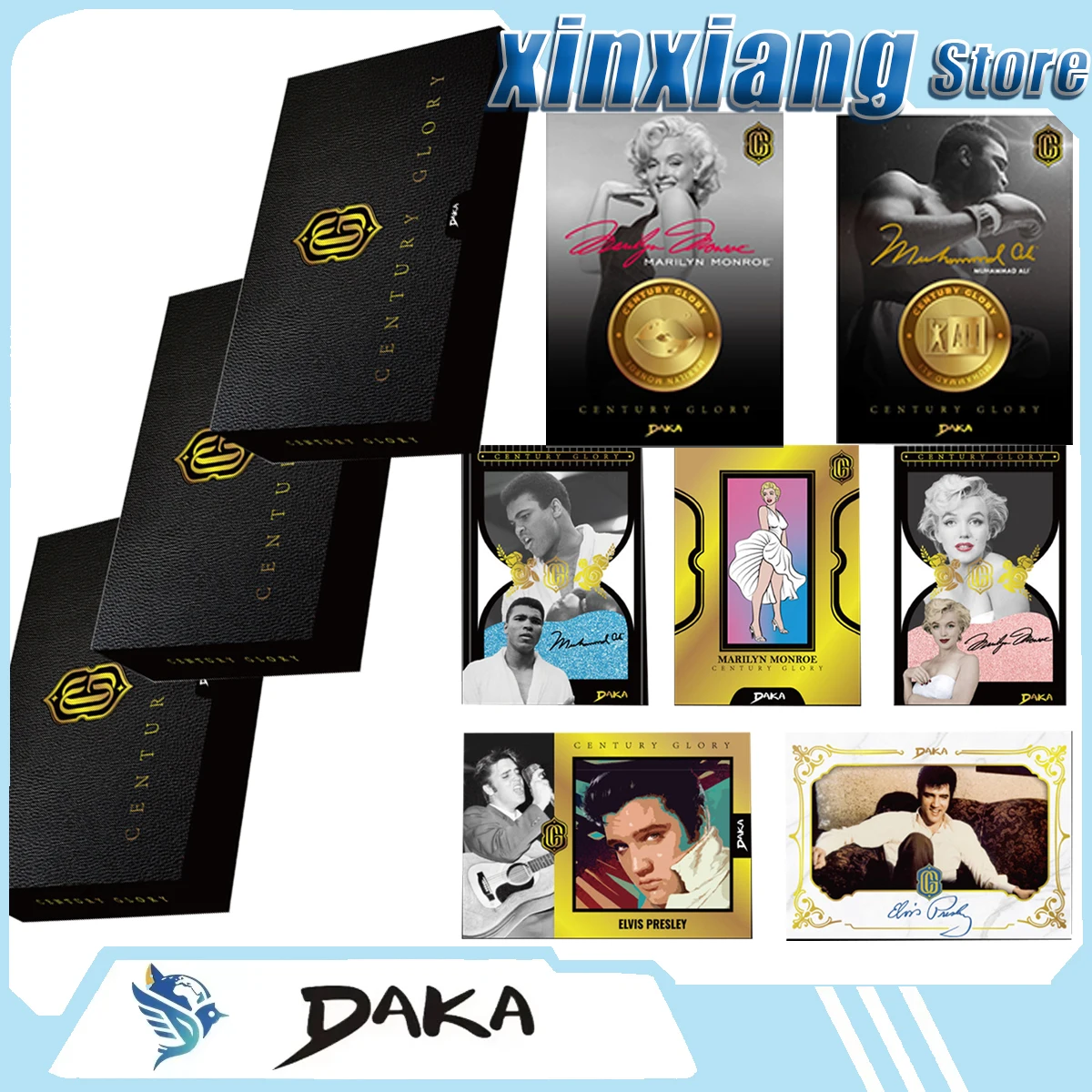 Genuine DAKA CENTURY GLORY Series Collection Cards Celebrity Trading Metal Cards Collectible Art Cards Premium Gifts
Genuine DAKA CENTURY GLORY Series Collection Cards Celebrity Trading Metal Cards Collectible Art Cards Premium Gifts
