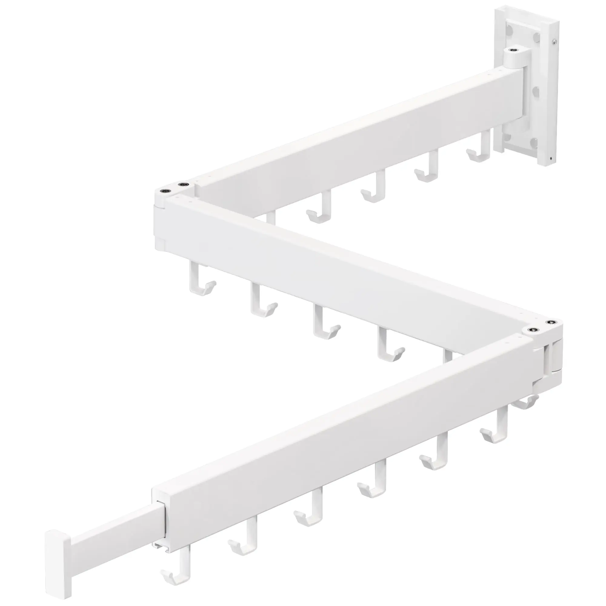Wall Mounted Retractable Collapsible Clothes Drying Rack Space Saver White
Wall Mounted Retractable Collapsible Clothes Drying Rack Space Saver White