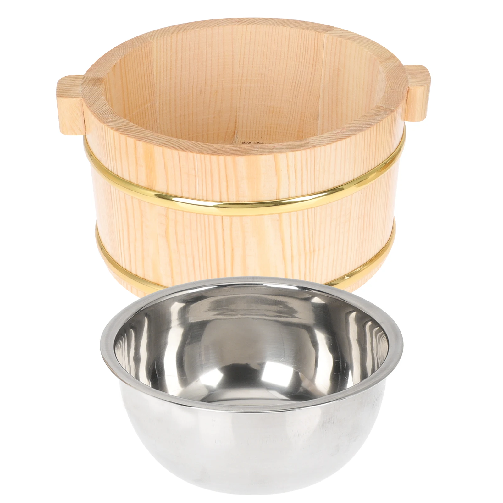 Wooden Rice Bucket Food Storage Container Sushi Bowl Kitchen Accessory Compact Design Perfect Gift Rice Mixing Barrel
Wooden Rice Bucket Food Storage Container Sushi Bowl Kitchen Accessory Compact Design Perfect Gift Rice Mixing Barrel