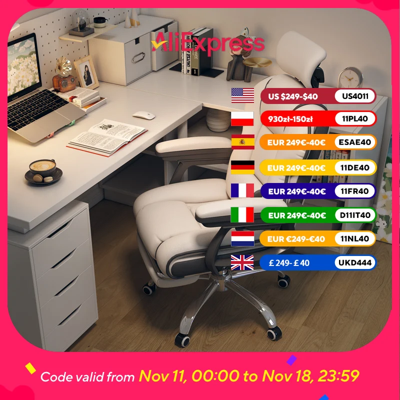 Comfy Nordic Office Chair Armrest Soft Headrest Swivel Design Gaming Chairs Recliner Rolling Silla De Escritorio Furniture Home
Comfy Nordic Office Chair Armrest Soft Headrest Swivel Design Gaming Chairs Recliner Rolling Silla De Escritorio Furniture Home