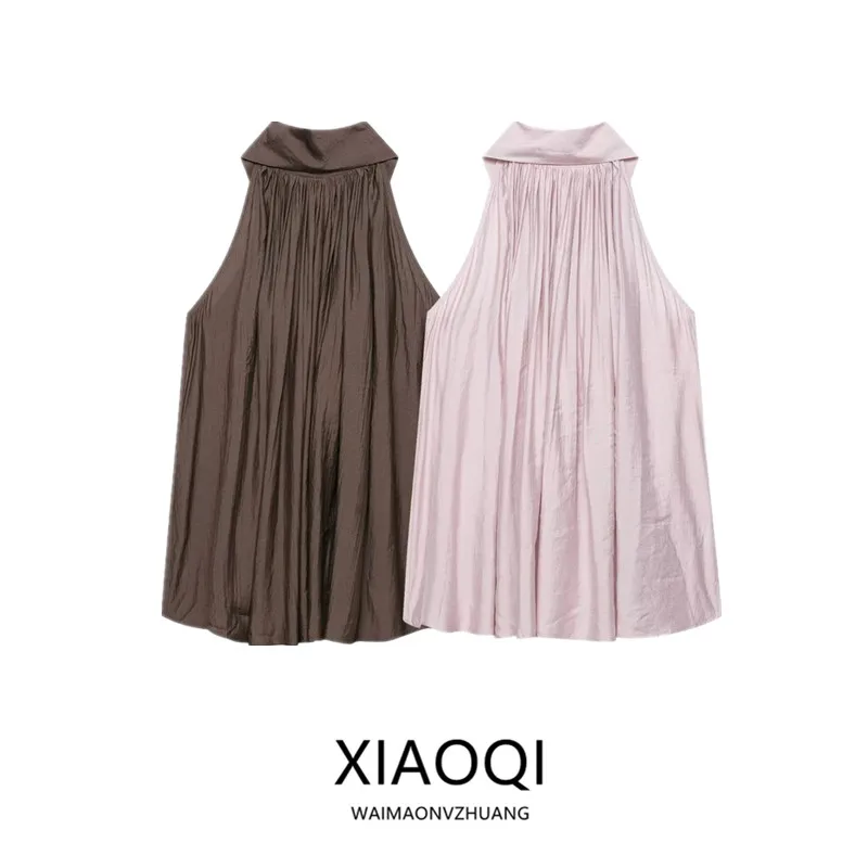 Summer 2026 Women's Design Sense Two-Way Sleeveless Loose Sash A-Line Shirt Floating Feeling Commute Style 100% Other Material
Summer 2026 Women's Design Sense Two-Way Sleeveless Loose Sash A-Line Shirt Floating Feeling Commute Style 100% Other Material