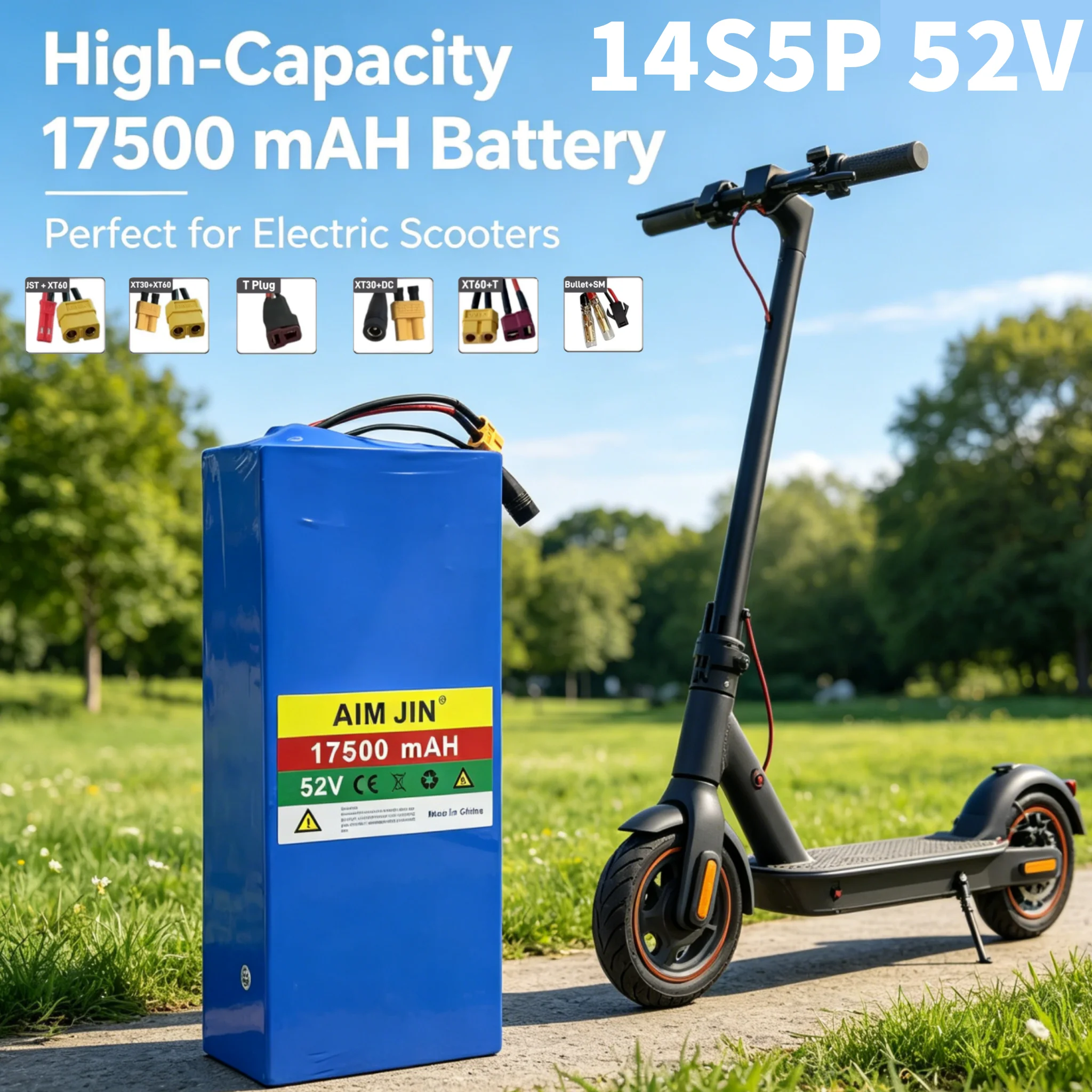 Battery 14S5P battery 52V 17.5AH 18650 with BMS for various electronic devices and transportation equipment
Battery 14S5P battery 52V 17.5AH 18650 with BMS for various electronic devices and transportation equipment