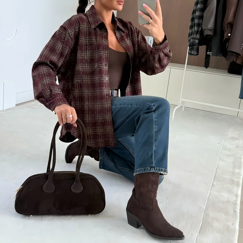 Свободная верхняя одежда для отдыха, винтажные рубашки с длинными рукавами и контрастным цветным принтом, элегантная однобортная женская блузка с лацканами
Свободная верхняя одежда для отдыха, винтажные рубашки с длинными рукавами и контрастным цветным принтом, элегантная однобортная женская блузка с лацканами