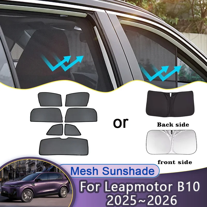 Car Mesh Sunshade For Leapmotor B10 2025 2026 Magnetic Window Sunscreen Sun Visor Privacy Curtain Auto Shading Cover Accessories
Car Mesh Sunshade For Leapmotor B10 2025 2026 Magnetic Window Sunscreen Sun Visor Privacy Curtain Auto Shading Cover Accessories