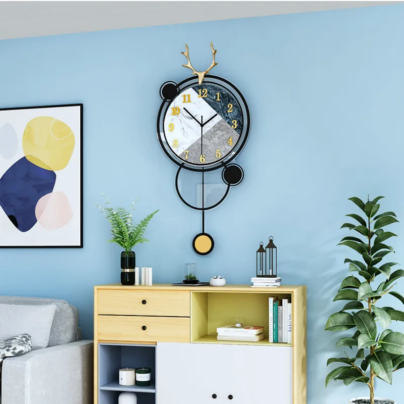 European Wall Clock Large Pendulum Luxury Art Nordic Living Room Modern Design Wall Clock Creative Simple Home Decor New
European Wall Clock Large Pendulum Luxury Art Nordic Living Room Modern Design Wall Clock Creative Simple Home Decor New