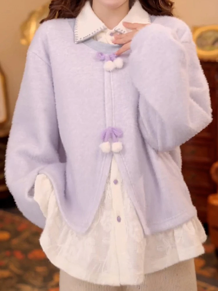 Casual Ne Knitted Sweater Women's Winter New Sle Color Blo Design Fake Two-Piece Versatile Top for Young Girls
Casual Ne Knitted Sweater Women's Winter New Sle Color Blo Design Fake Two-Piece Versatile Top for Young Girls