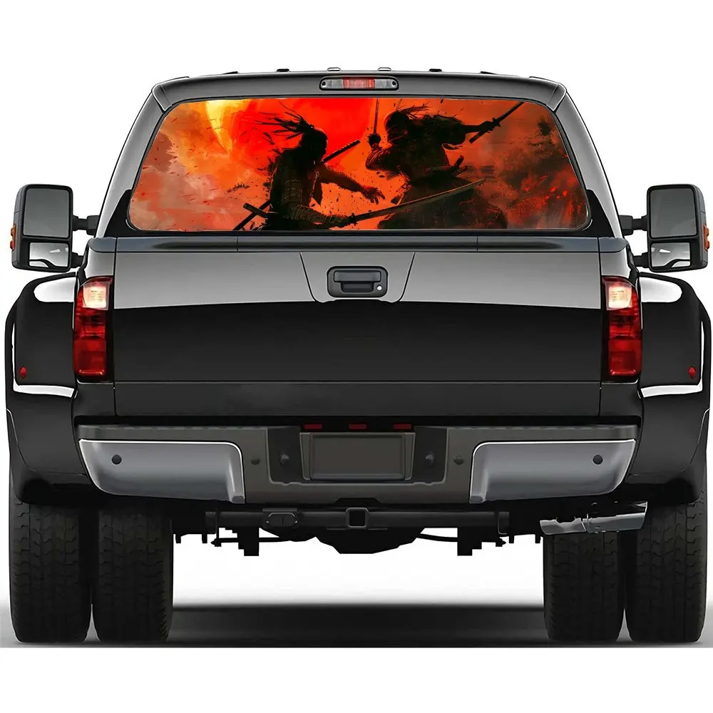 Burning Red Sun and Fighting Ninja Car Rear Windshield Sticker Truck Window See Through Perforated Back Window Vinyl Decal Decor
Burning Red Sun and Fighting Ninja Car Rear Windshield Sticker Truck Window See Through Perforated Back Window Vinyl Decal Decor
