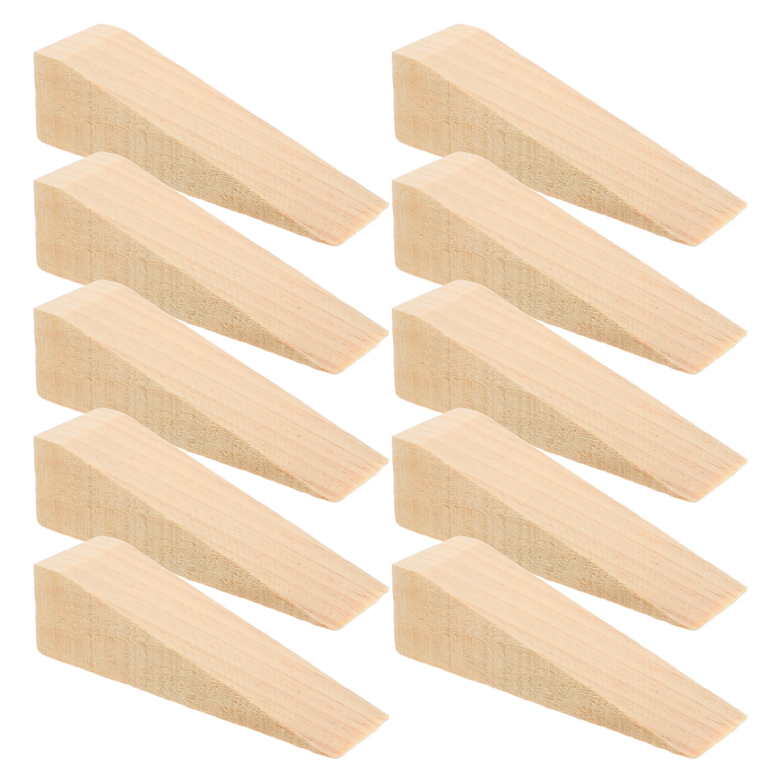 10 Pcs Wooden Wedge Anti-collision Door Protector Stopper for Bedroom Chock Anti-skid
10 Pcs Wooden Wedge Anti-collision Door Protector Stopper for Bedroom Chock Anti-skid