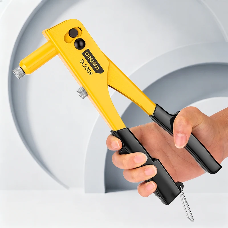Deli Manual Rivet Gun Single Handle Pop Riveter Tool Carbon Steel 2.4-4.8mm Nosepieces for Blind Rivets Hand Tools
Deli Manual Rivet Gun Single Handle Pop Riveter Tool Carbon Steel 2.4-4.8mm Nosepieces for Blind Rivets Hand Tools