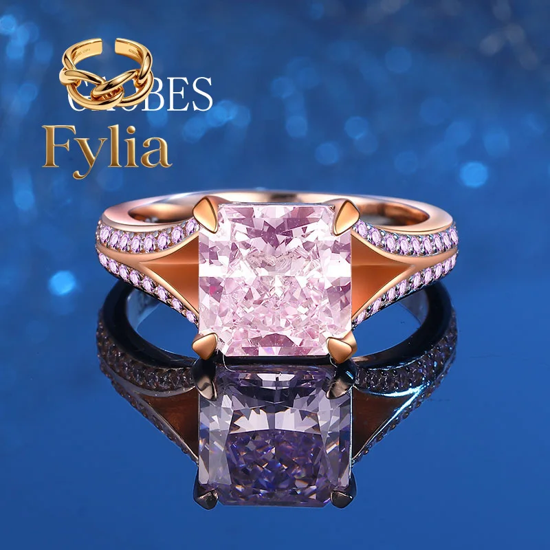Fylia Jewelry Luxury Solid 18k Platinum PT950 Sugar Ring Ice Flower Cut Pink Diamond Women's Ring
Fylia Jewelry Luxury Solid 18k Platinum PT950 Sugar Ring Ice Flower Cut Pink Diamond Women's Ring