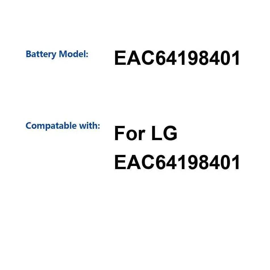 Environmentally Friendly High-Efficiency For LG EAC64198401 3500Mah Cleaning Robot Battery
Environmentally Friendly High-Efficiency For LG EAC64198401 3500Mah Cleaning Robot Battery