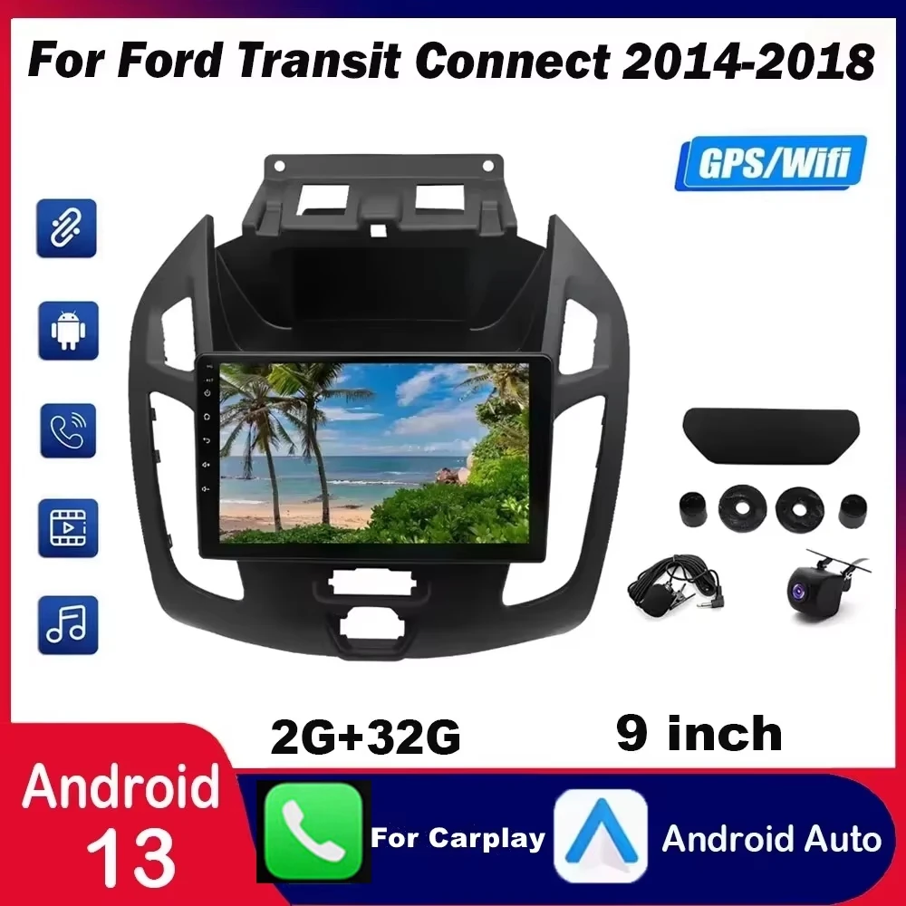 9Inch Car Stereo GPS Navigation For Car-play GPS For Ford Transit Connect 2014 - 2018 Android 13 Built-in For CarPlay Android
9Inch Car Stereo GPS Navigation For Car-play GPS For Ford Transit Connect 2014 - 2018 Android 13 Built-in For CarPlay Android