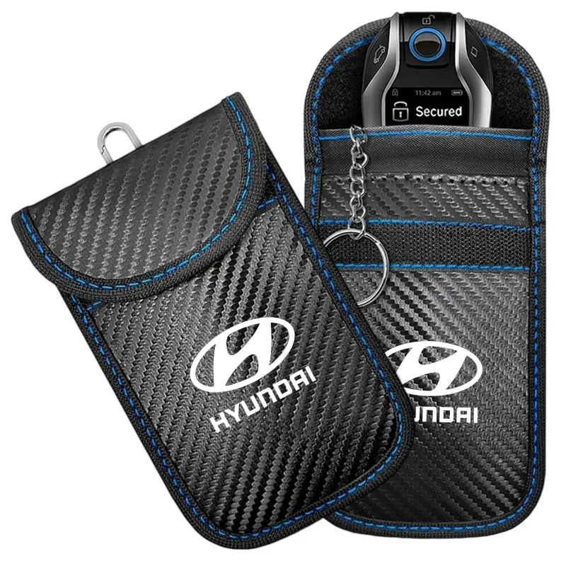 Hyundai Logo Car Key Pouch Signal-blocking Faraday Bag Key Case Anti-theft Car Key Storage Organizer with Wear Resistant Materia
Hyundai Logo Car Key Pouch Signal-blocking Faraday Bag Key Case Anti-theft Car Key Storage Organizer with Wear Resistant Materia