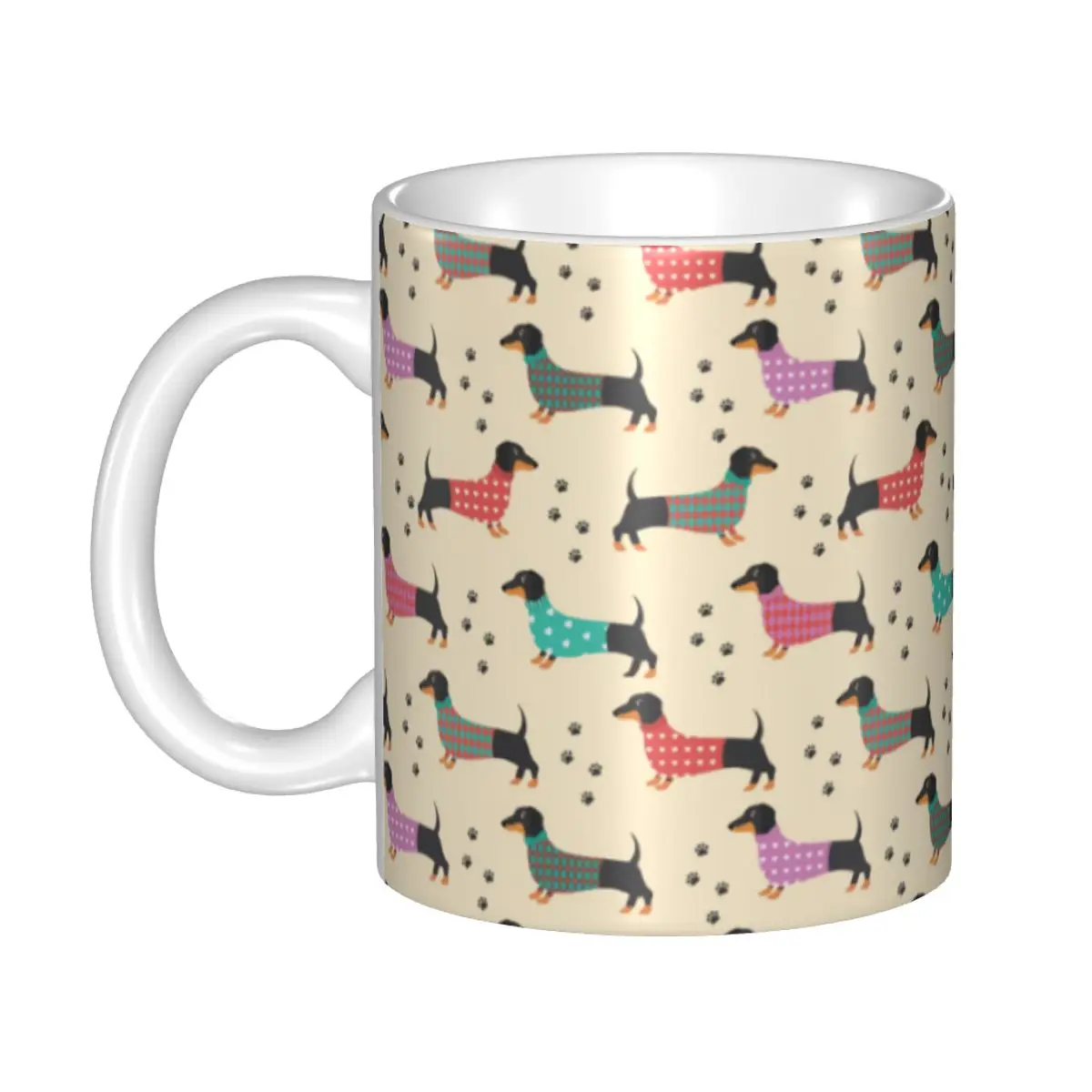 Cartoon Dachshund Dog Pattern Mugs Personalized Ceramic Coffee Mug Creative Present
Cartoon Dachshund Dog Pattern Mugs Personalized Ceramic Coffee Mug Creative Present