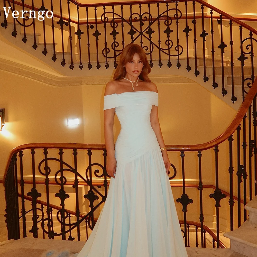 Verngo Green Chiffon Evening Dress Off The Shoulder A Line Formal Occasion Dresses Women Elegant Modest Prom Gowns Customized
Verngo Green Chiffon Evening Dress Off The Shoulder A Line Formal Occasion Dresses Women Elegant Modest Prom Gowns Customized