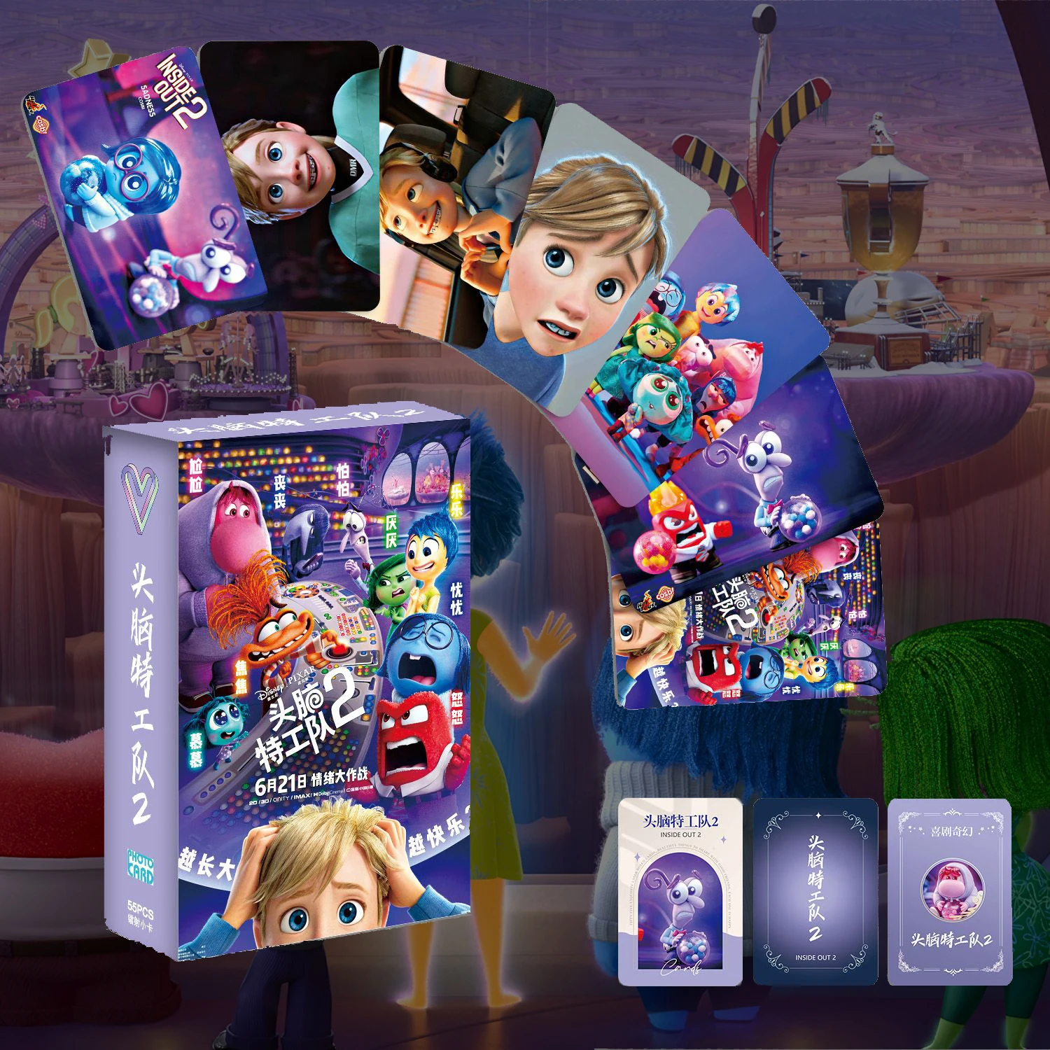 Disney Inside Out 2 Chinese Collection мемориальная карточка детский подарок на день рождения
Disney Inside Out 2 Chinese Collection мемориальная карточка детский подарок на день рождения