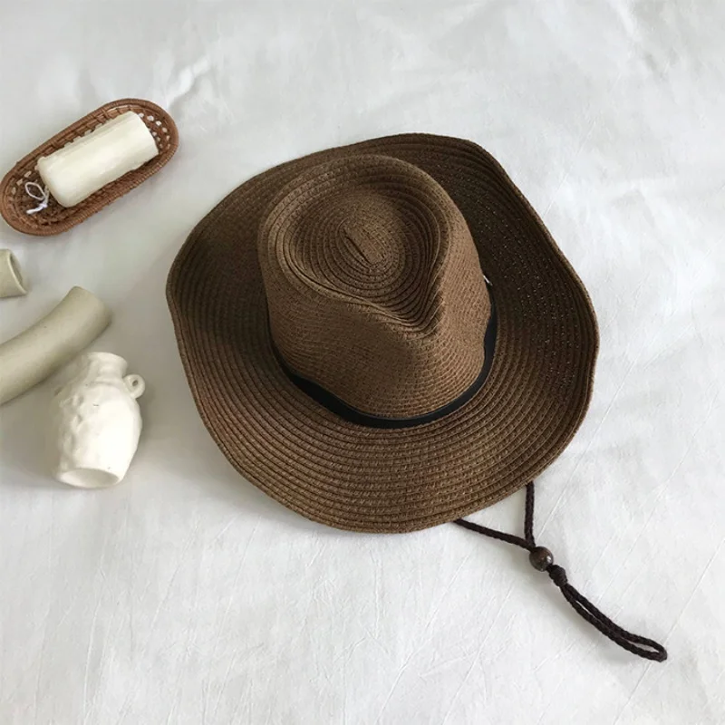 SUPERWZM Summer Outing Western Cowboy Hat Men's Jazz Straw Hat Vacation Beach Sunshade Panama Hat Women
SUPERWZM Summer Outing Western Cowboy Hat Men's Jazz Straw Hat Vacation Beach Sunshade Panama Hat Women