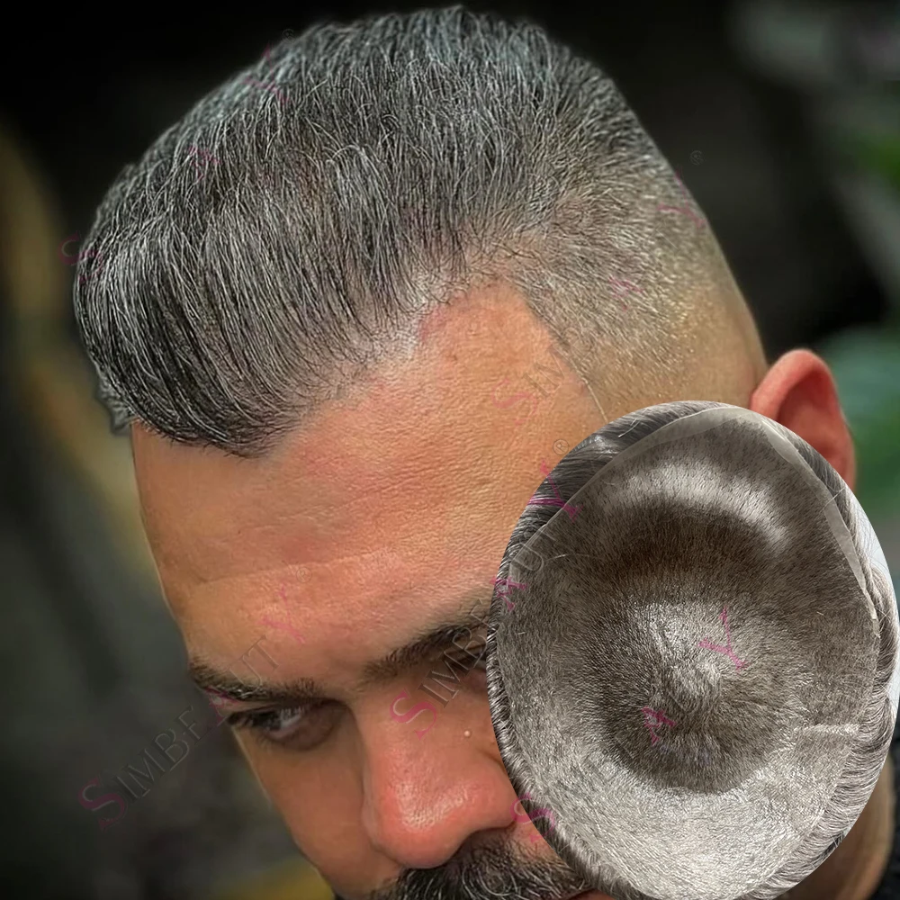 80%Density Grey 1b50 Capillary Prosthesi Natural Hairpieces 0.02mm Super Thin Skin Base Human Hair Natural Hairline Men‘s Toupee
80%Density Grey 1b50 Capillary Prosthesi Natural Hairpieces 0.02mm Super Thin Skin Base Human Hair Natural Hairline Men‘s Toupee