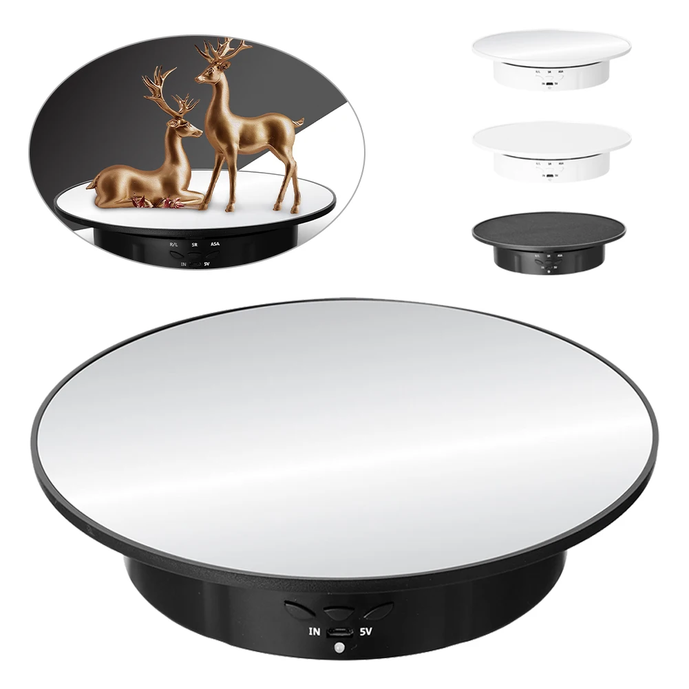 USB Electric Turntable 3 Speeds Jewelry Holder For Photography Video Shooting 360 Degree Rotating Display Stand Max 8KG
USB Electric Turntable 3 Speeds Jewelry Holder For Photography Video Shooting 360 Degree Rotating Display Stand Max 8KG