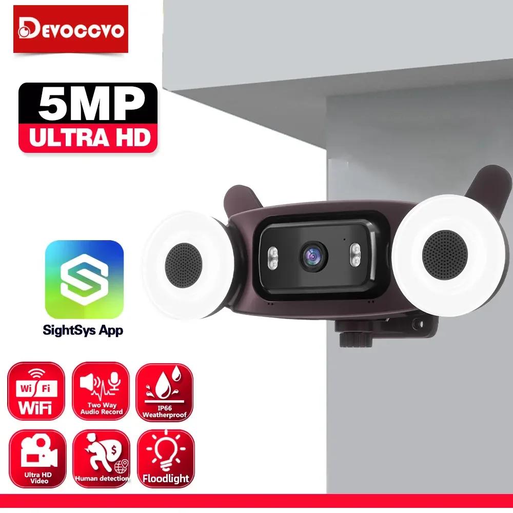 Outdoor 2K 5MP Speaker Camera All-In-One WiFi IP Camera Waterproof Surveillance Security Camera with Reliable Protection
Outdoor 2K 5MP Speaker Camera All-In-One WiFi IP Camera Waterproof Surveillance Security Camera with Reliable Protection