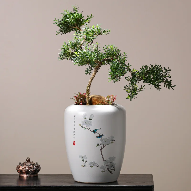 Creative Modern Ceramic Vase Home Living Room Decorations Craft Gift Vintage Flower Ware Chinese Style Modern Plant Pot
Creative Modern Ceramic Vase Home Living Room Decorations Craft Gift Vintage Flower Ware Chinese Style Modern Plant Pot
