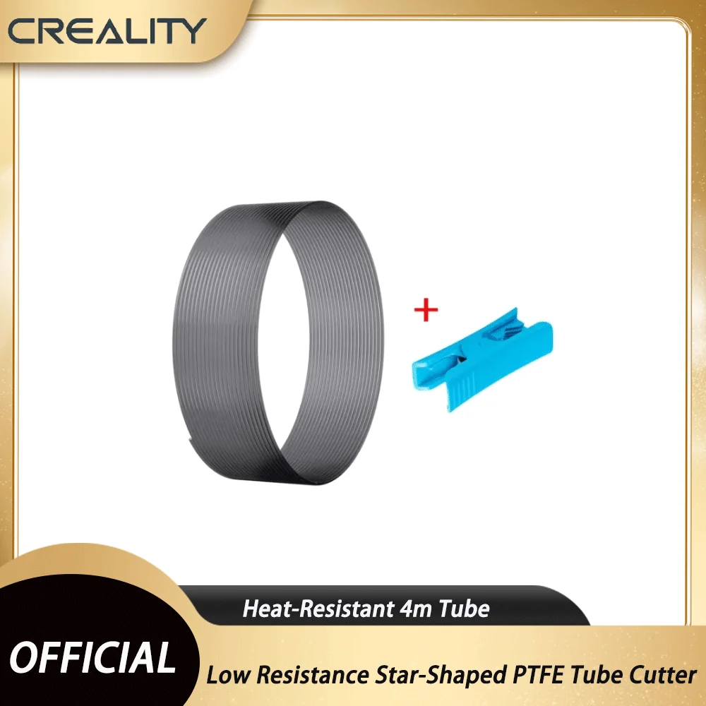Original Creality Low Resistance Star-Shaped PTFE Tube Cutter with Heat-Resistant 4m Tube 3D Printer Parts for FDM 3D Printer
Original Creality Low Resistance Star-Shaped PTFE Tube Cutter with Heat-Resistant 4m Tube 3D Printer Parts for FDM 3D Printer