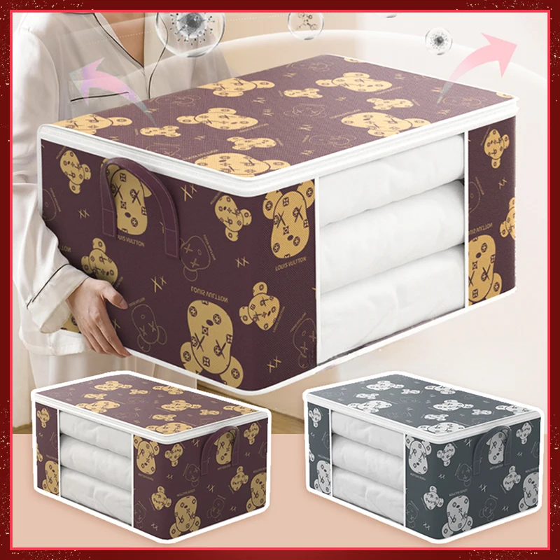 Large Capacity Quilt Storage Bag Dust-proof Wardrobe Quilt Clothes Organizer Household Blanket Zipper Sorting Bags Moving Bag
Large Capacity Quilt Storage Bag Dust-proof Wardrobe Quilt Clothes Organizer Household Blanket Zipper Sorting Bags Moving Bag