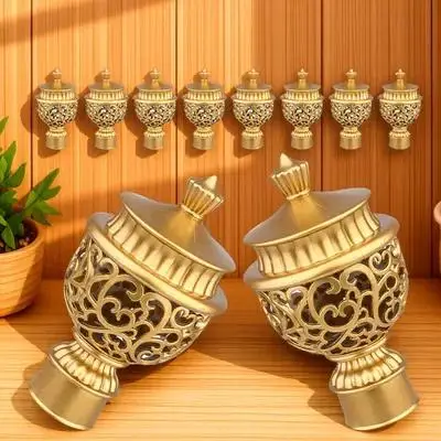 10pcs European Style Curtain Rod Finials Decorative Window Drape Pole Ends High Strength Plastic End Caps For Home Decoration
10pcs European Style Curtain Rod Finials Decorative Window Drape Pole Ends High Strength Plastic End Caps For Home Decoration