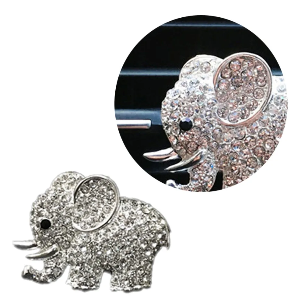 Perfume Clip Car Scent Air Freshener Metal Elephant Rhinestone Vehicle Accessory Aroma Dispenser Premium Quality Car Decor
Perfume Clip Car Scent Air Freshener Metal Elephant Rhinestone Vehicle Accessory Aroma Dispenser Premium Quality Car Decor
