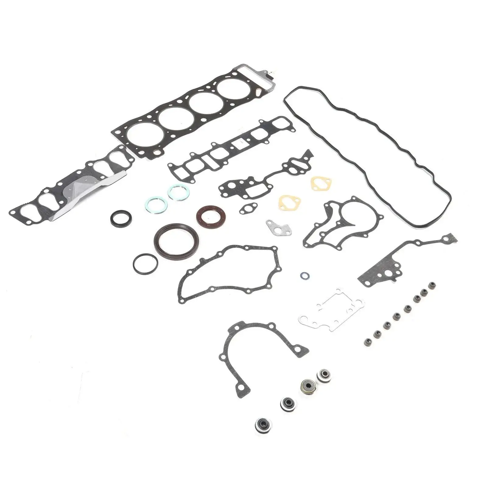 Комплект прокладок двигателя 04111-35342 для Toyota 4Runner Pickup Celica 1985-1995 2.4L SOHC 22R 22REC
Комплект прокладок двигателя 04111-35342 для Toyota 4Runner Pickup Celica 1985-1995 2.4L SOHC 22R 22REC