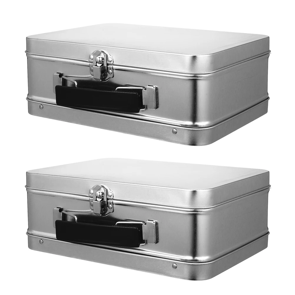 Tinplate Box Desktop Organizer Storage Case Vintage Silver Travel Container Lock for Collectibles Watches Gadgets Metal Box
Tinplate Box Desktop Organizer Storage Case Vintage Silver Travel Container Lock for Collectibles Watches Gadgets Metal Box