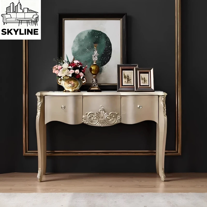 Solid wood porch cabinet living room porch table shelf neoclassical
Solid wood porch cabinet living room porch table shelf neoclassical